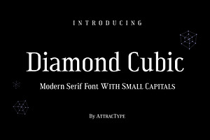 Diamond Cubic Modern Serif Font