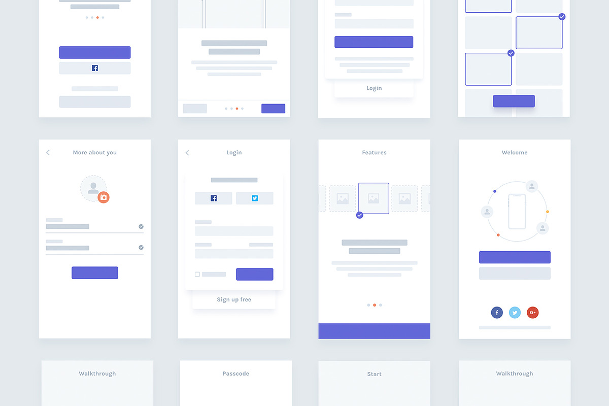HotBlocks - Mobile Flowcharts UI Kit, an UI Kit Template by Dorin007 (Photo 3 of 5)