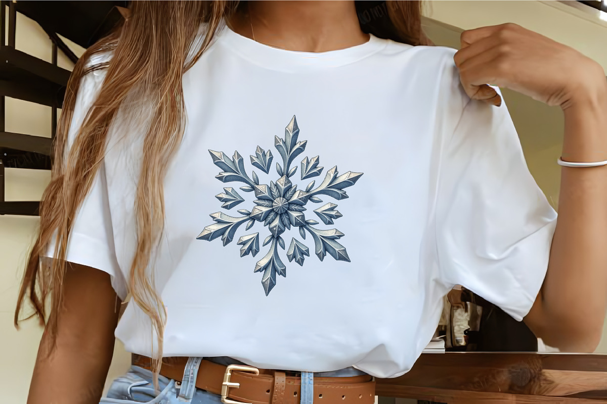 Watercolor Snowflake Set, an Illustration by CrexoraLab (Photo 2 of 5)