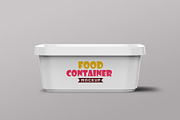 Plastic Food Container Mockups, a Cups & Container Mockup by Graphicsfuel (Thumbnail 4 of 6)