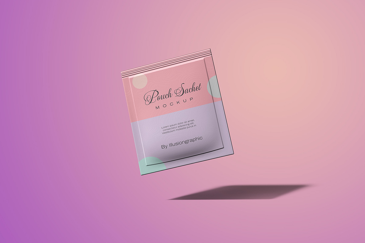 Pouch Sachet Mockup - 8 views, a Packaging Mockup by Illusiongraphic (Photo 9 of 21)