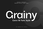 Grainy – Modern Display Sans Serif, a Sans Serif Font by Hamz Studio (Thumbnail 21 of 24)
