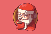 Naughty Santa!, a Seasonal Illustration by pedrors (Thumbnail 2 of 3)