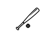 Baseball Bat Silhouette Vector Bundl, an Illustration by Creativeshirt (Thumbnail 15 of 51)