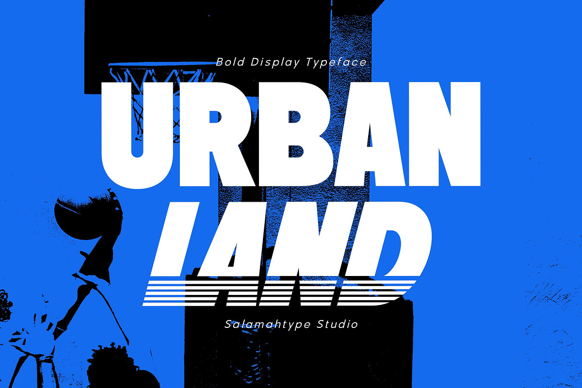 Urban Land - Funky Bold Font, a Sans Serif Font by Salamahtype (Photo 1 of 8)