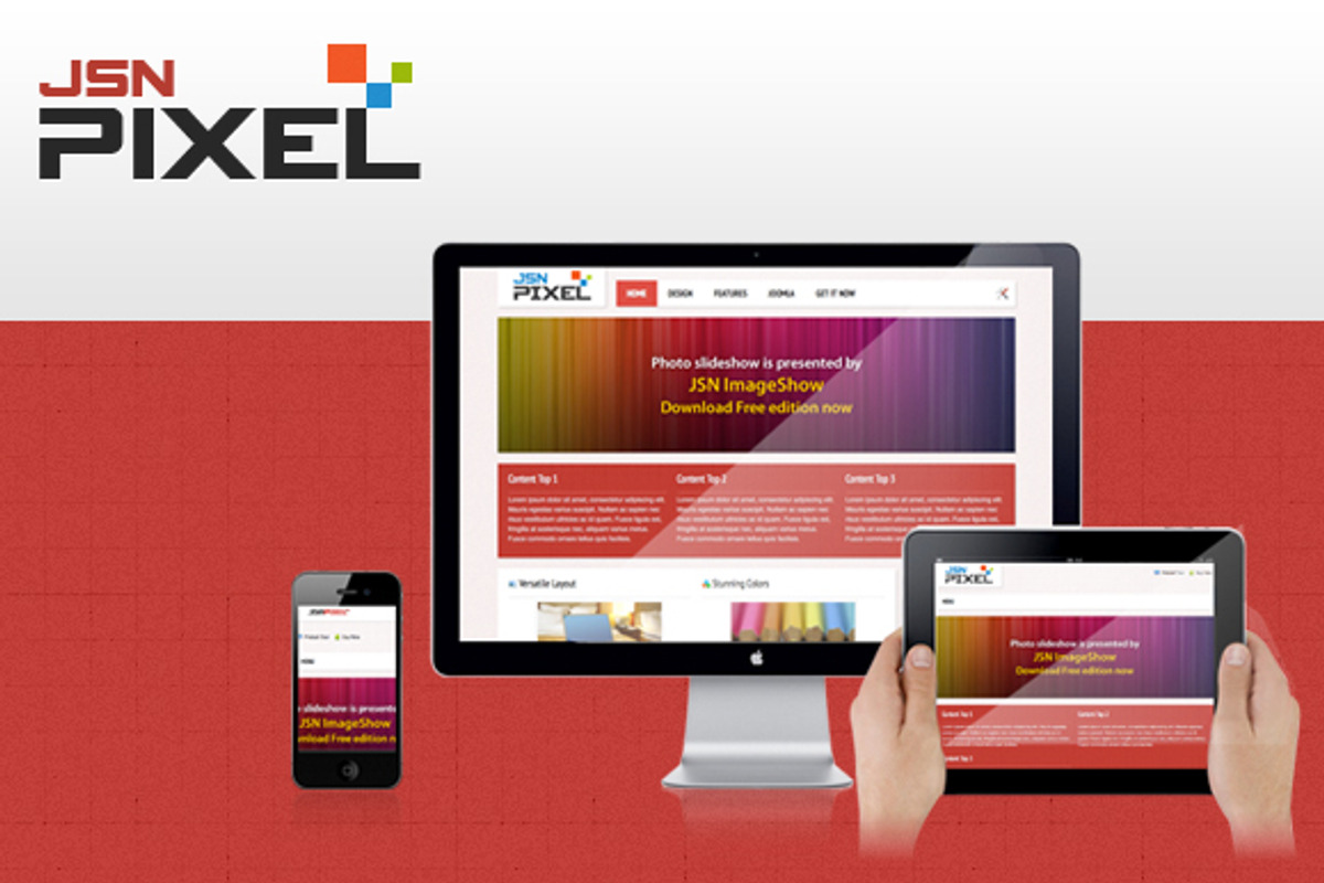 JSN Pixel-Responsive &EasyBlog Theme, a Websites & App Template by JoomlaShine (Photo 1 of 4)