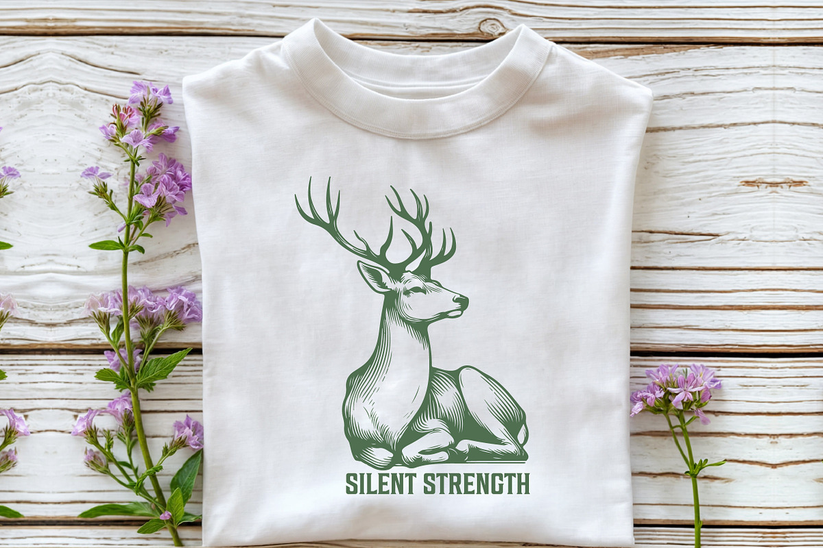 Elegant Deer Logo Illustration, an Illustration by Pixels.Craft (Photo 7 of 7)