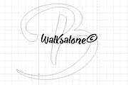 She Always Walks Alone, a Font by Roland Huse Design (Thumbnail 2 of 3)