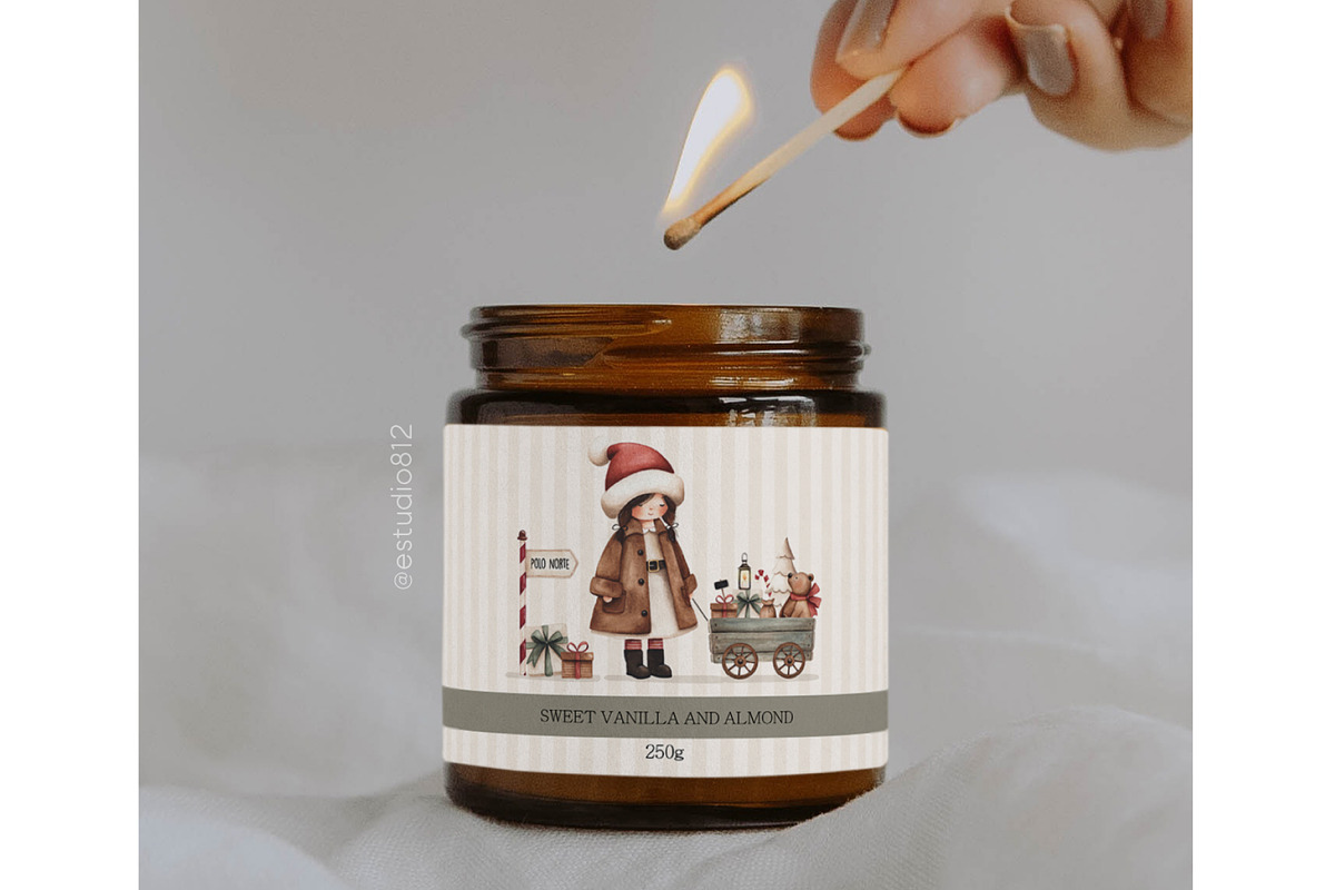 Cute Vintage Christmas, a Decorative Illustration by Estudio 812 (Photo 6 of 9)