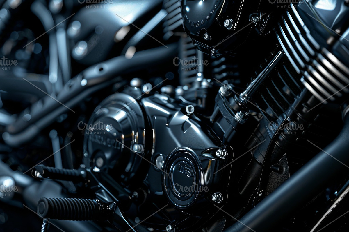 31 Motorcycle engines, a Transportation Photo by Handmadefont (Photo 30 of 33)