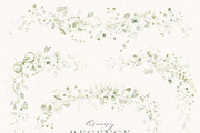 Watercolor Floral Green Ivy Leaf Set, a Decorative Illustration by Veris Studio (Thumbnail 5 of 15)