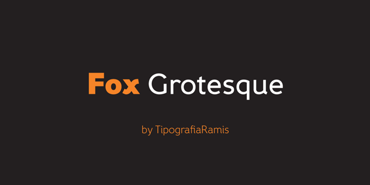 Fox Grotesque, a Sans Serif Font by TipografiaRamis (Photo 1 of 9)