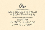 Olive, a Script Font by Omotu Studio (Thumbnail 6 of 8)