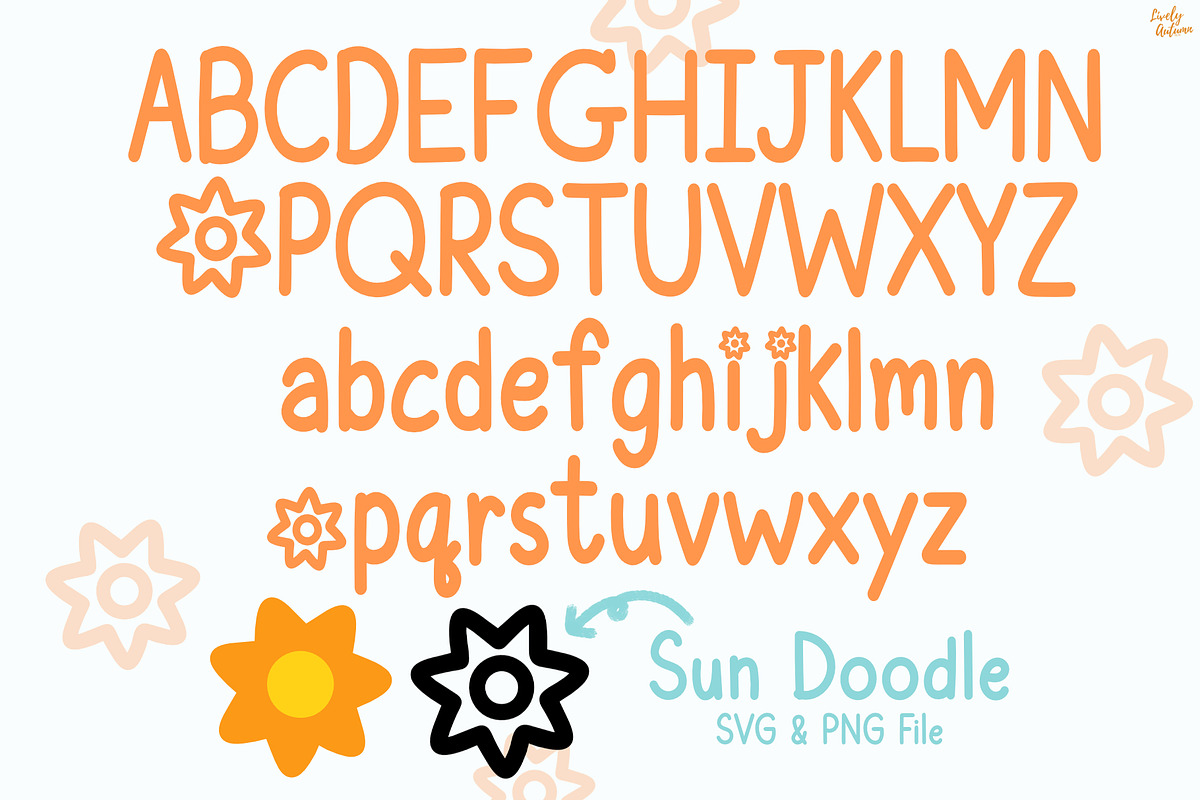 Sundrop | Handwritten font, a Handwritten Font by LivelyAutumn11.11 (Photo 2 of 5)