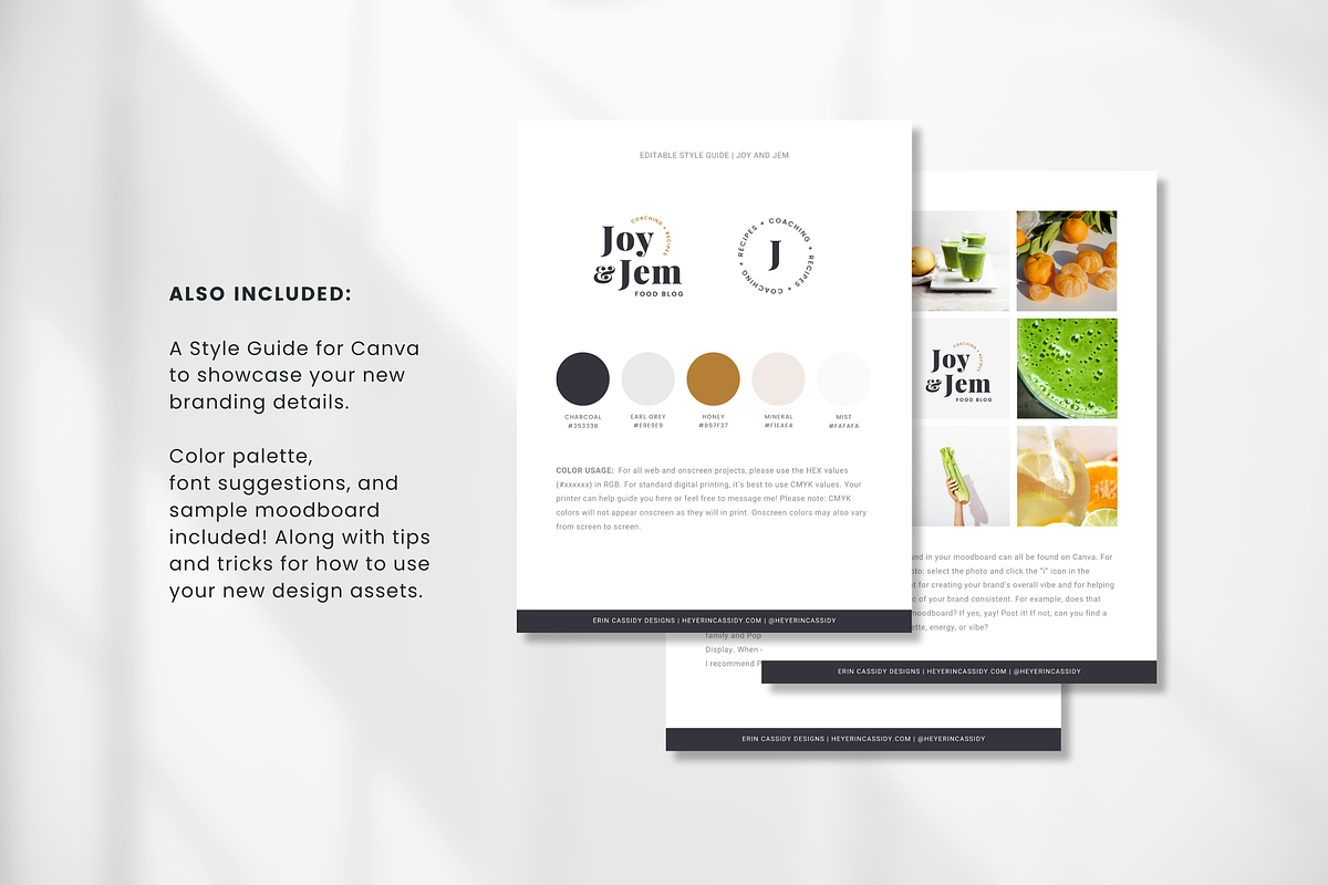 4-in-1 Nutrition Bundle for Canva, a Templates & Theme by Erin Cassidy (Photo 24 of 29)