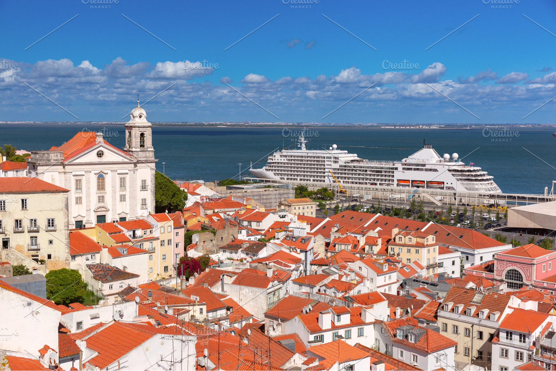 Alfama Rooftops, Santo Estevao, an Architecture Photo by kavalenkava