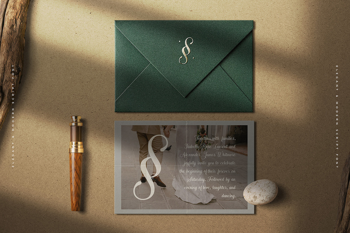 Arachis – Elegant & Modern Script, a Script Font by Almeera Std (Photo 2 of 10)
