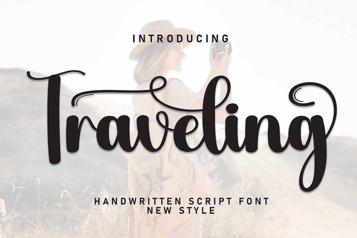 Traveling | Script Font, a Handwritten Font by Scratchones (Photo 1 of 9)