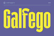Galfego Condensed Sans Serif, a Sans Serif Font by Craft Supply Co. (Thumbnail 1 of 12)