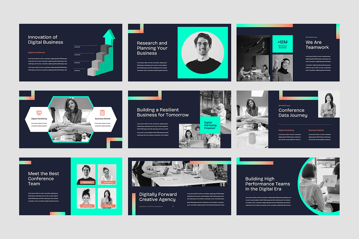 Fortalk - Conference Google Slides, a Presentation Template by rgbryand (Photo 3 of 6)