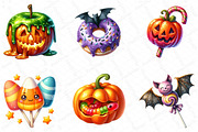 Halloween Sweets Clipart, an Illustration by DreamPrint404 (Thumbnail 3 of 6)