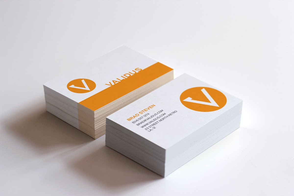 Validus Simple Business Card Design, a Business Card Template by Shahjhan (Photo 1 of 2)
