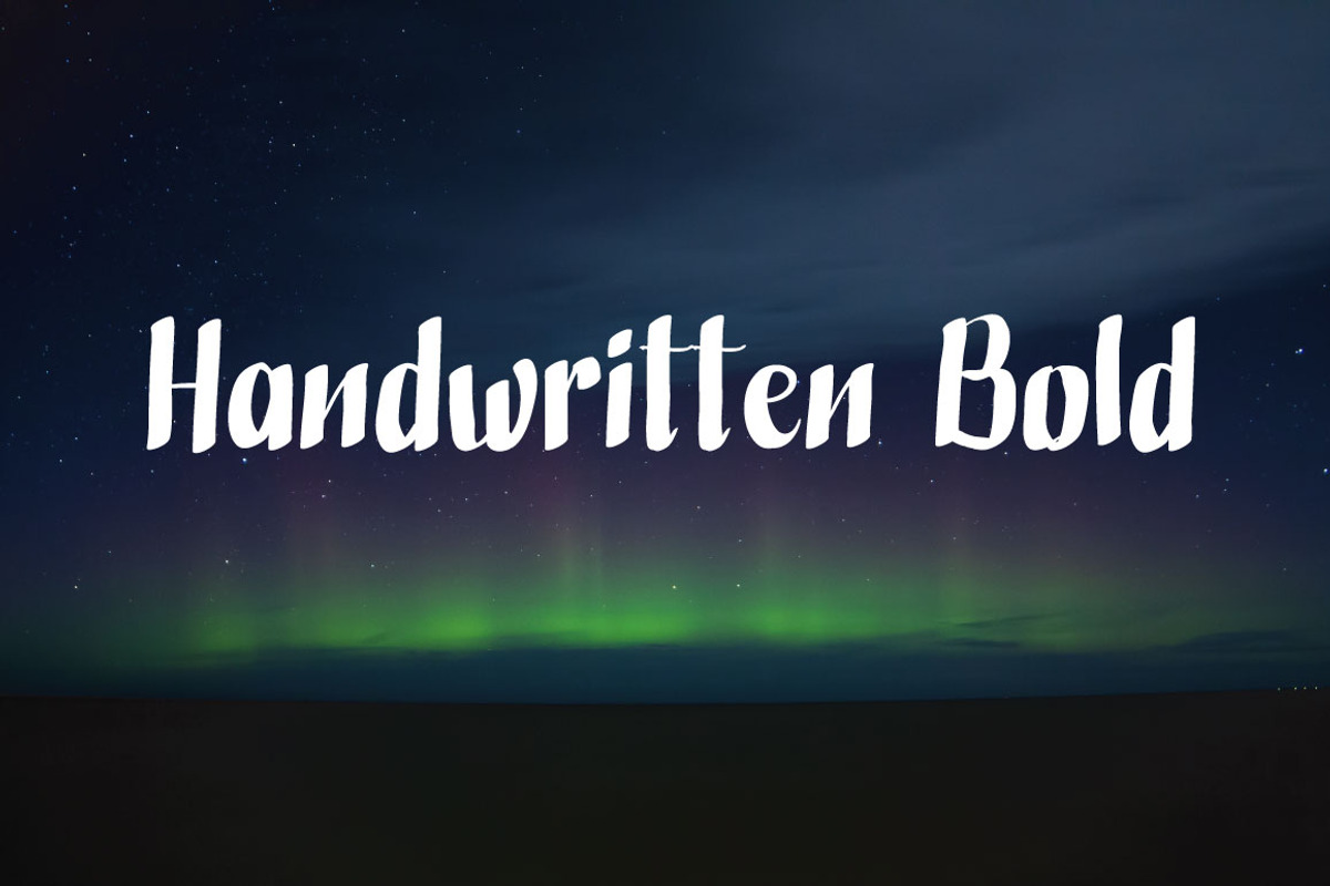 Handwritten Bold