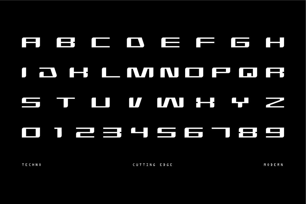 Brixer - Futuristic Display Font, a Sans Serif Font by Typeagle (Photo 2 of 10)