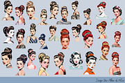 1950s Woman's Portraits PNG Clipart, a Person Illustration by Une Affaire de Filles (Thumbnail 2 of 3)