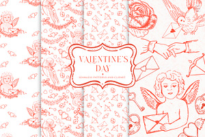 Valentine's Day Patterns And Clipart