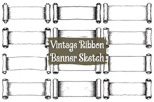 Retro Handcrafted Banner Clipart, an Illustration by balal