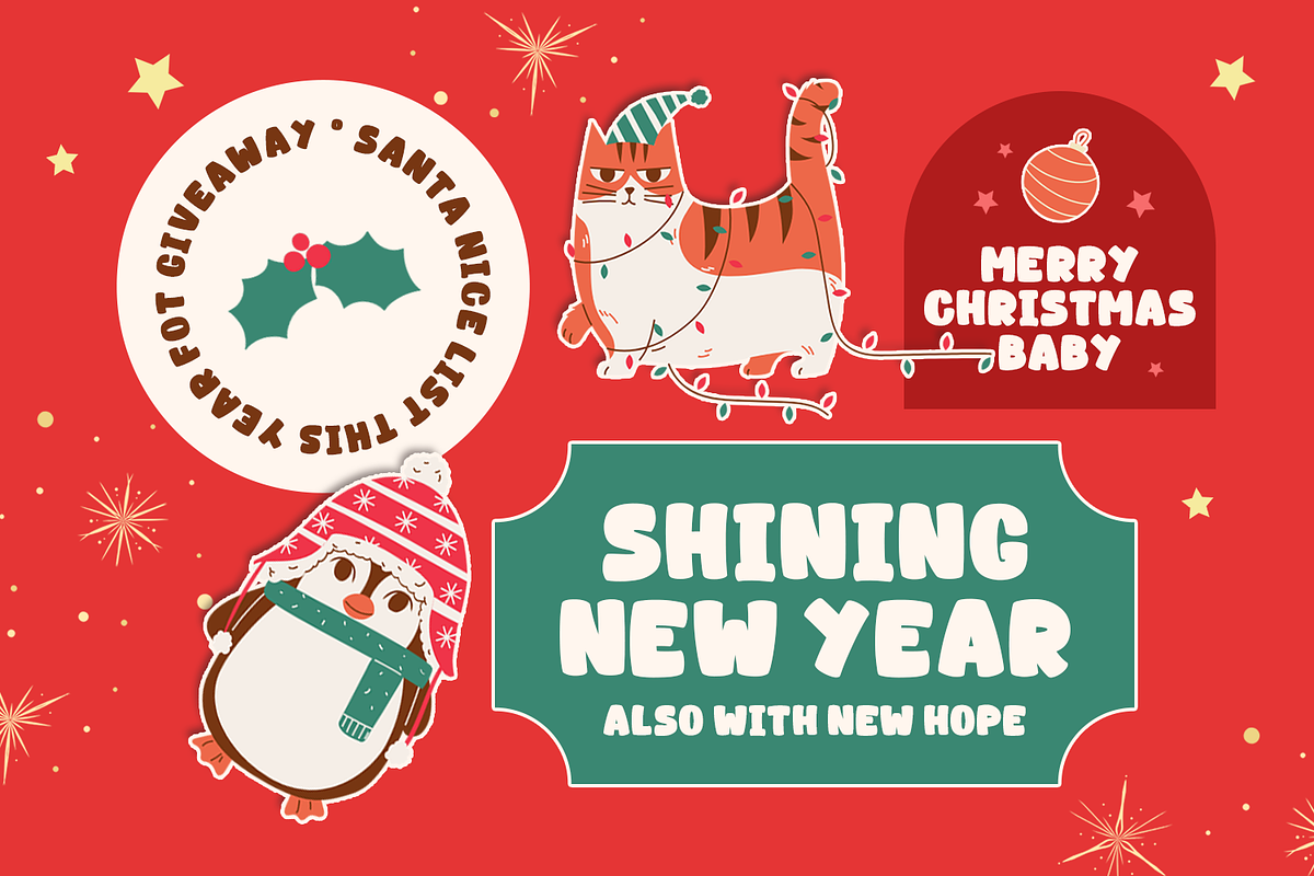 Christmas Font – First Christmas, a Handwritten Font by Mozatype (Photo 6 of 8)