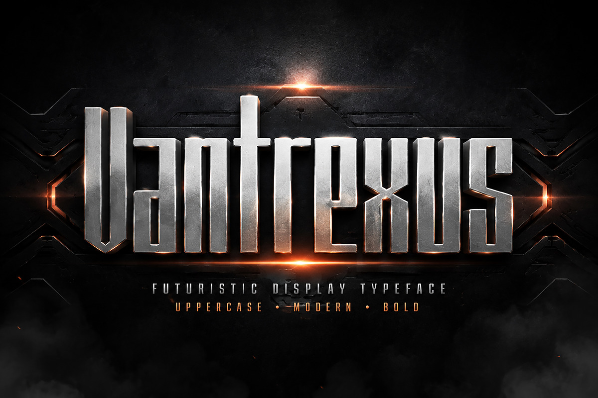 Vantrexus – Display Typeface, a Slab Serif Font by Wow Magic (Photo 3 of 4)