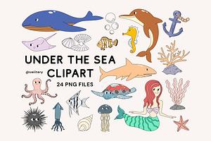 Under The Sea Clipart - Swiitery