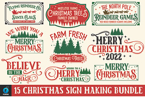 Christmas Sign Making Bundle