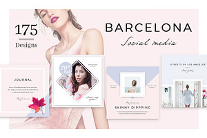Barcelona: 175 SocialMedia Designs