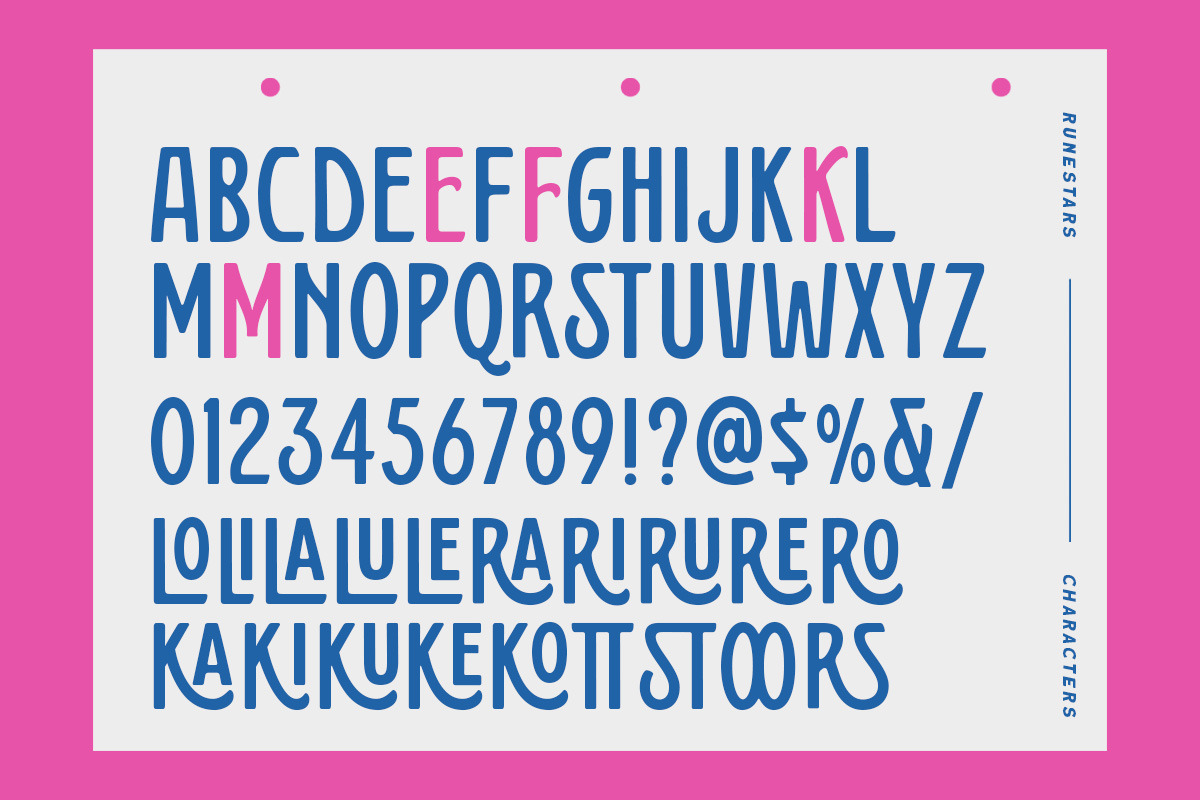 Runestars - Organic Display, a Font by Letterhend Studio (Photo 7 of 8)