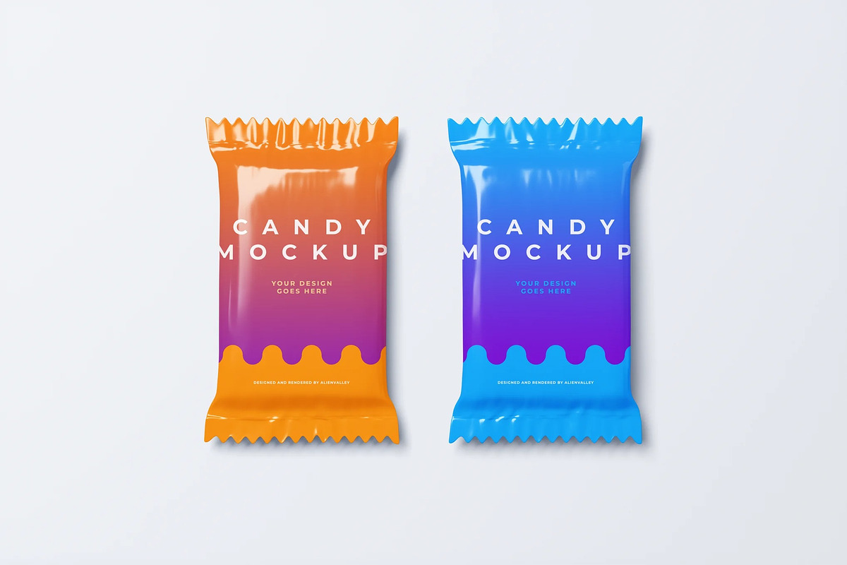Candy Mockup, a Packaging Mockup by zpackcreative (Photo 1 of 4)