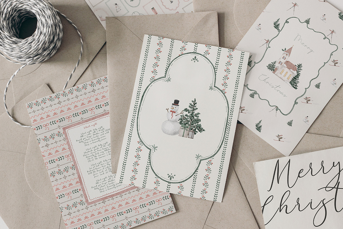 Christmas Watercolor Winter Clipart, an Object Graphic by Kreker Kate (Photo 6 of 9)