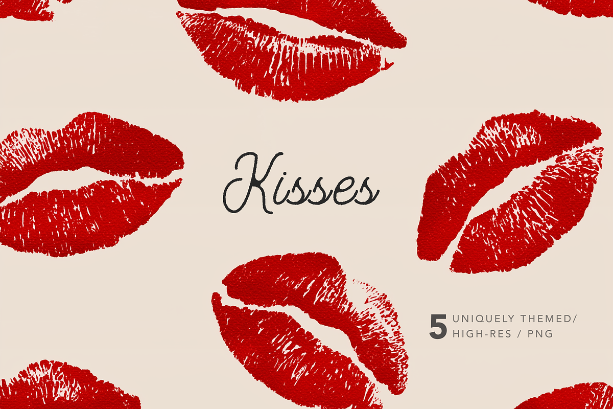 Kisses, a Decorative Illustration by Picturesque Stories (Photo 1 of 3)