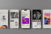 Phone Screen Presentation Mockup, an iPhone Mockup by Tokobeta (Thumbnail 2 of 8)
