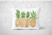 Watercolor Pineapples, an Illustration by One and Only Paper (Thumbnail 2 of 6)