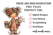 Whimsical Spring Kids Clipart, an Illustration by OK Design (Thumbnail 4 of 6)