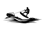 Water Ski Silhouette Vector Bundle, an Illustration by Designs_River (Thumbnail 22 of 51)