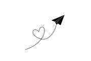 Paper Airplane Heart SVG Bundle, an Illustration by jahid234 (Thumbnail 17 of 31)