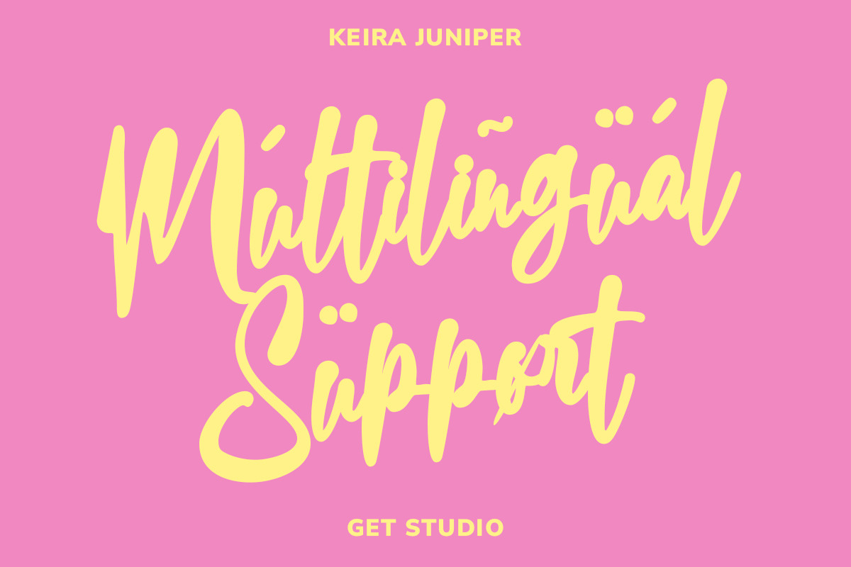 Keira Juniper - Bold Handwritten, a Handwritten Font by Get Studio (Photo 9 of 10)