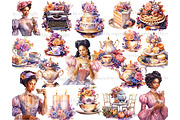 Black Woman Autumn Clipart, a Person Illustration by GlamArtZhanna (Thumbnail 2 of 5)