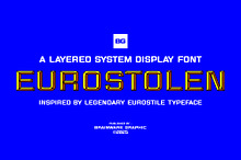 Eurostolen - A layered font