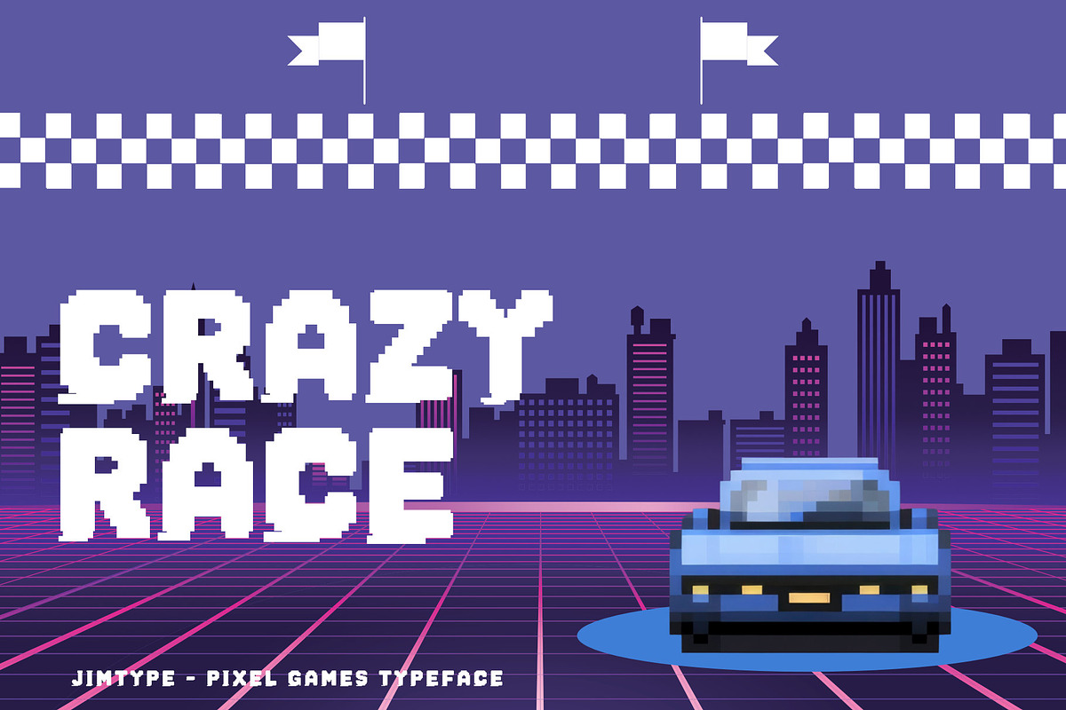 Pixel Strike – Pixel Font Arcade, a Handwritten Font by Jimtype Studio (Photo 8 of 8)