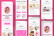 Beauty Care Web Landing Page UI KIT, a Landing Page Template by UICreative (Thumbnail 2 of 4)